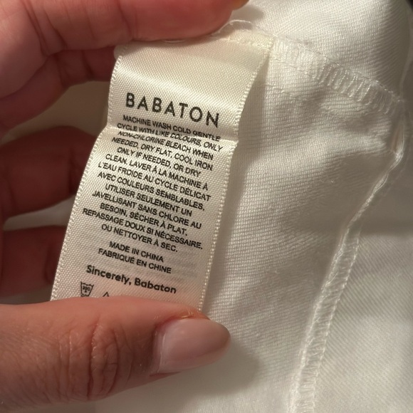 Aritzia Babaton Hadwyn Mini White Dress size 0 - Picture 7 of 9
